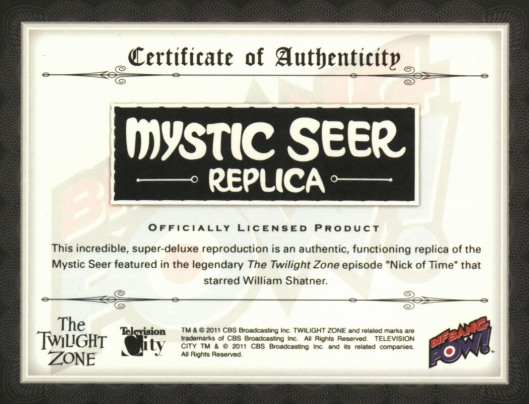 MS Certificate of Authenticity Sized
